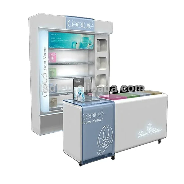 Пользовательский дизайн, витрина для розничного магазина, торгового центра, киоска, стены, деревянная косметическая витрина