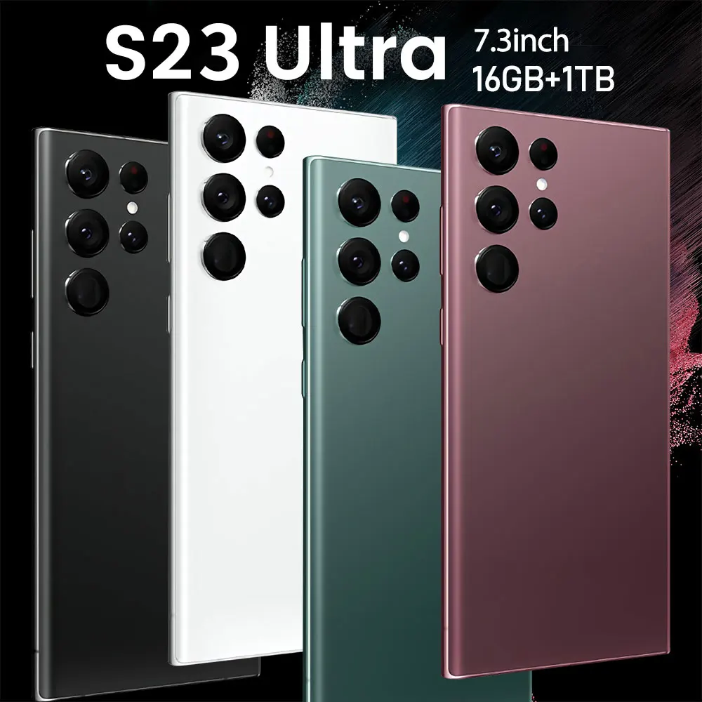 2024 новый телефон S23 Ultra withbuiltin Pen Android 12 смартфон премиум мобильный с беспроводным микрофоном