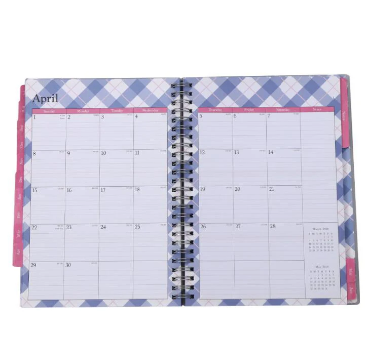 
Weekly Monthly Calendar Agenda Planner Notebook 