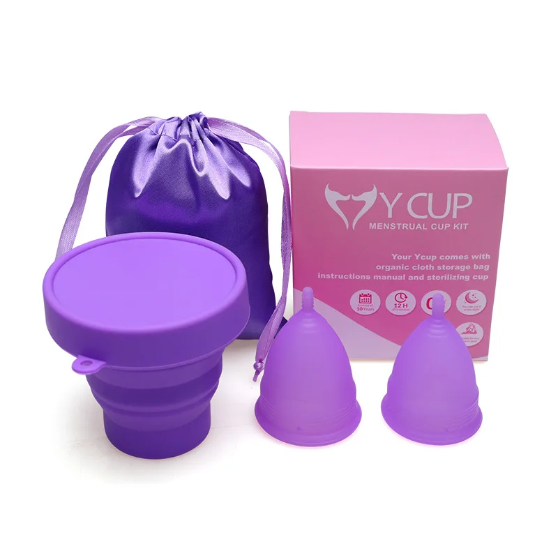 J1105 High Quality Female Period menstrual cup /custom silicone  menstrual cup