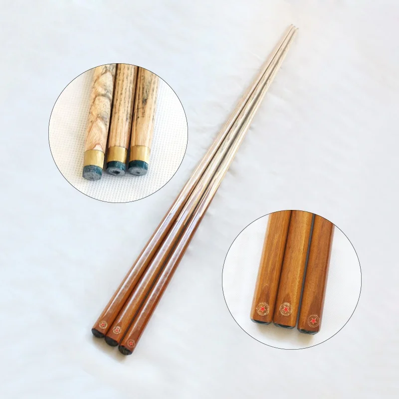 Single House cue, cheap price 1-piece red painting snooker cue sticks