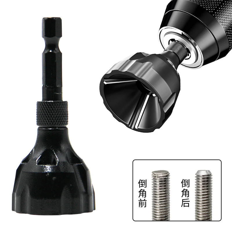 Deburring and chamfering tool outer circle chamfering tool thread fillet trimming tool