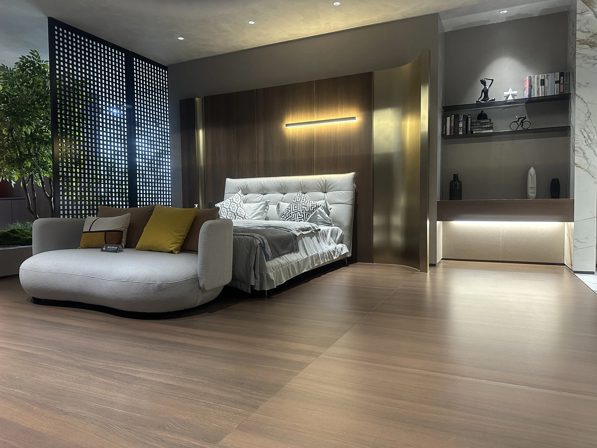 Colors wood vein sintered stone slab for bedroom floor