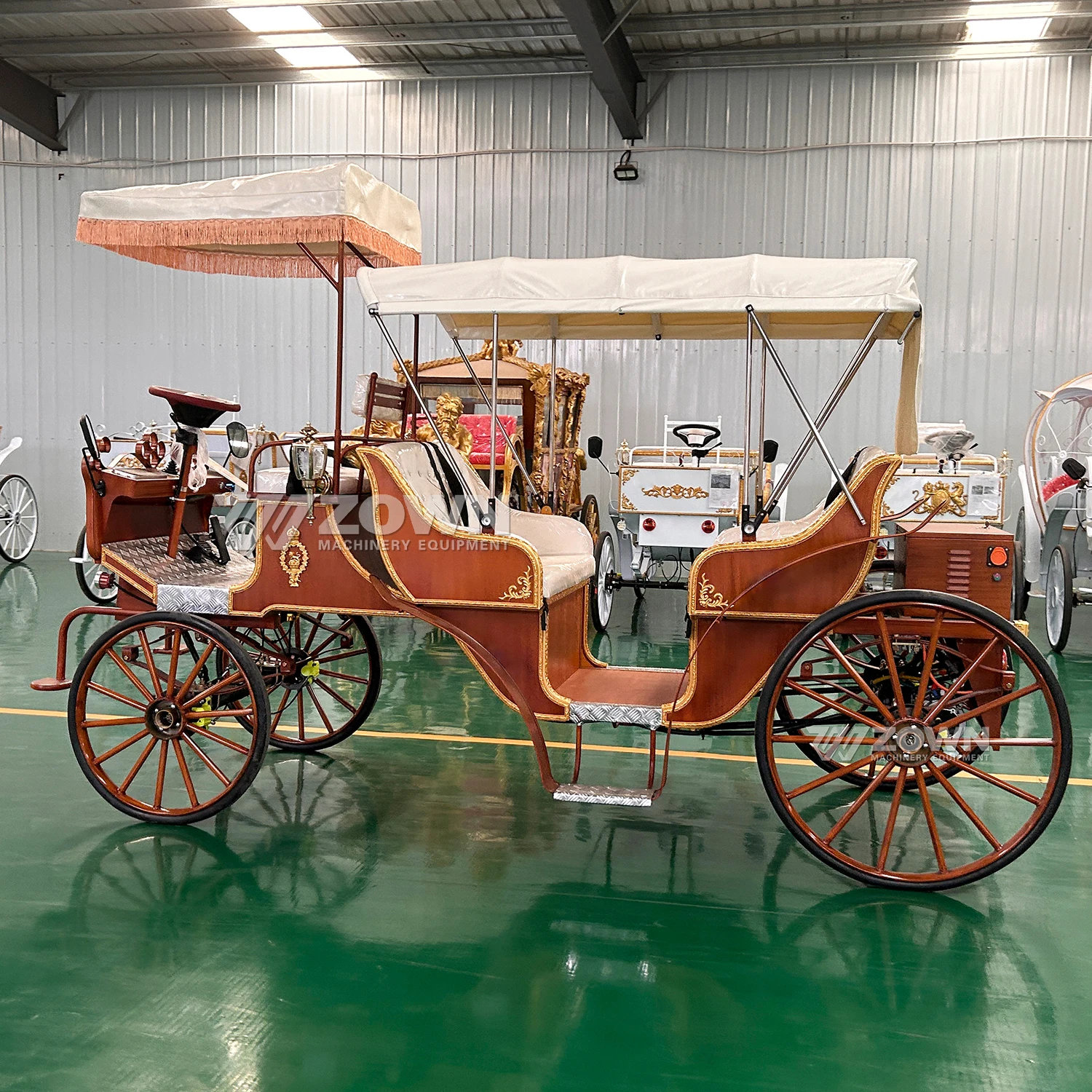 Sightseeing Carriage Elegant Factory Price Wedding Tourist Electric Sightseeing Carriage/Horse Drawn Carriages for Sale