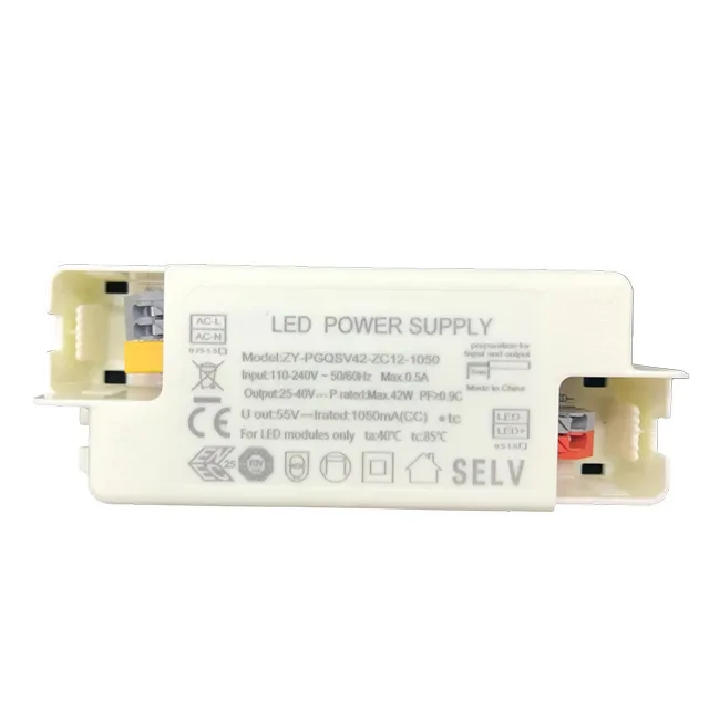 25-40W Led Lighting Power Supply High Efficiency High PFC Led Driver with 5 Years Warranty CE/CB/ENEC/3C approval