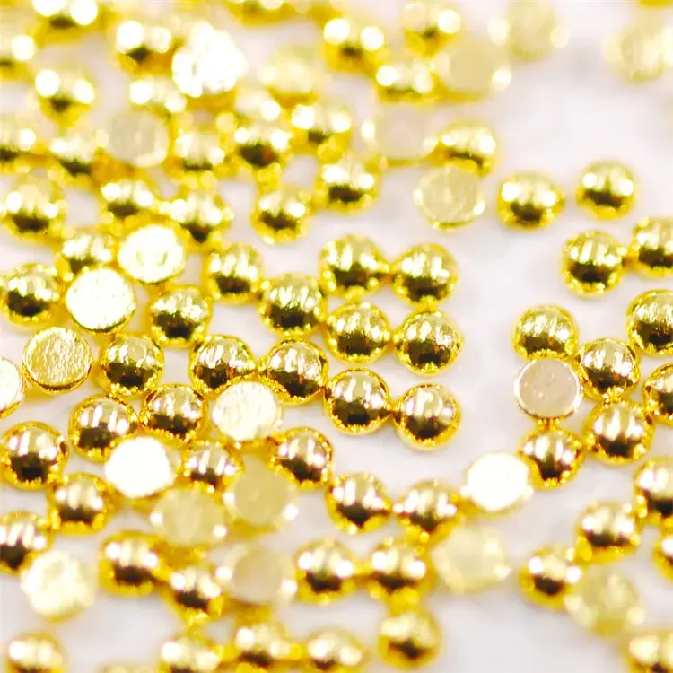 2.5MM Gold & Silver Nail Art Studs 1000pcs/Lot Fashion Half Ball Metal Rivets Manicure Decorations Tools Accessories Weddings