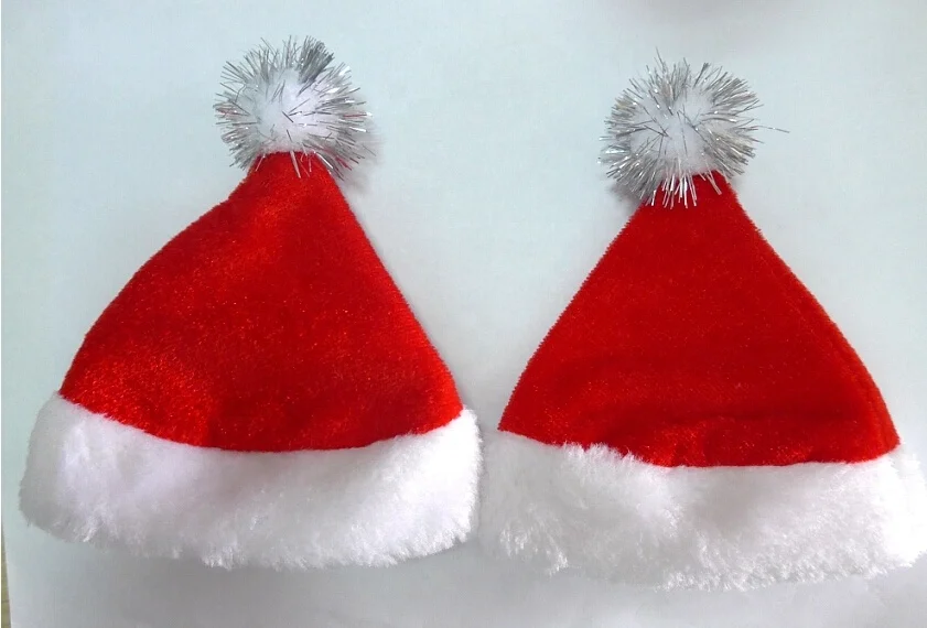 Рекламная дешевая Рождественская шапка Санта-Клаус