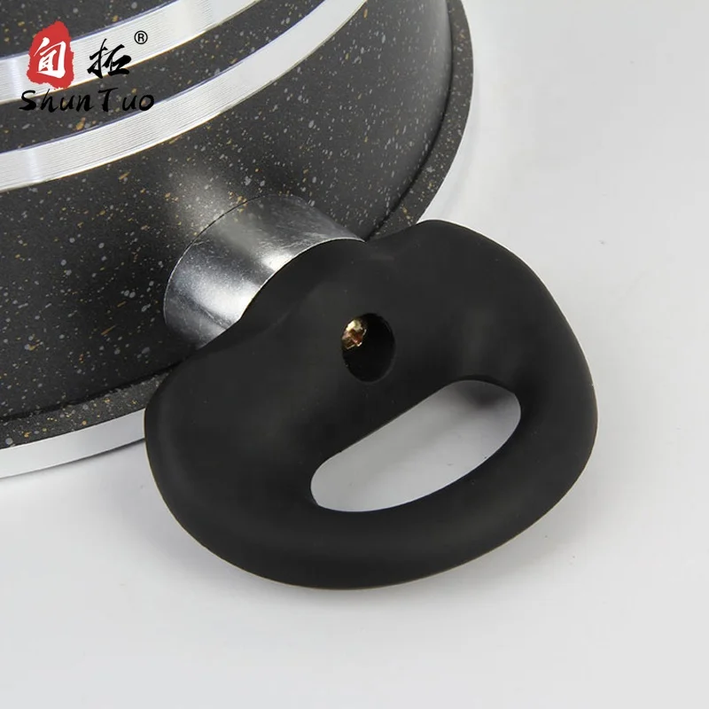 
no oil die cast big kitchen rice stone non stick aluminium soup pot cookware pots for cooking set 