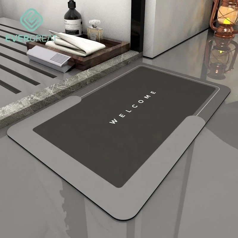 Мягкий складной супервпитывающий Нескользящий Резиновый коврик для ванной комнаты