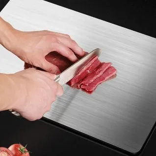 Easy to clean stainless steel cutting board Hot selling kitchen thick cutting board suitable for cutting meat and vegetables