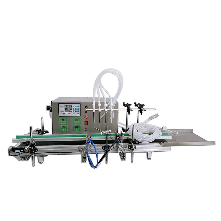 4 головки ленточный конвейер ленточный мембранный насос разливочная машина подходит для жидкостей, таких как эфирных масел, глазные капли и т. д.