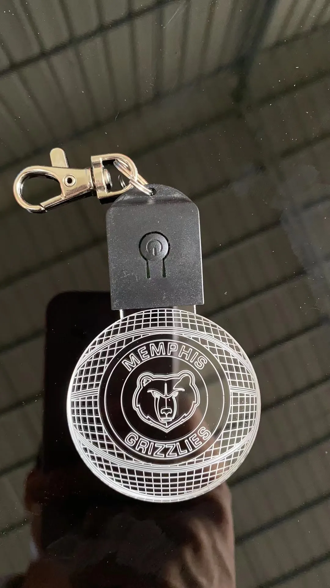 СВЕТОДИОДНЫЙ брелок аккумуляторная батарея акриловый светодиодный с USB-кабелем