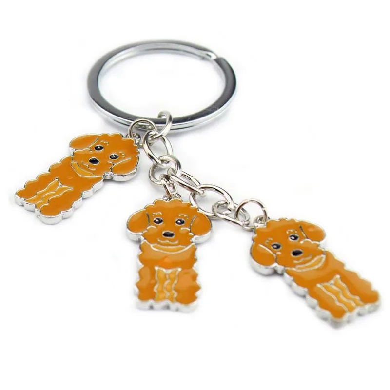 Factory direct metal key chains new cartoon lion dog keychain home gifts custom metal keychain can be laser processing