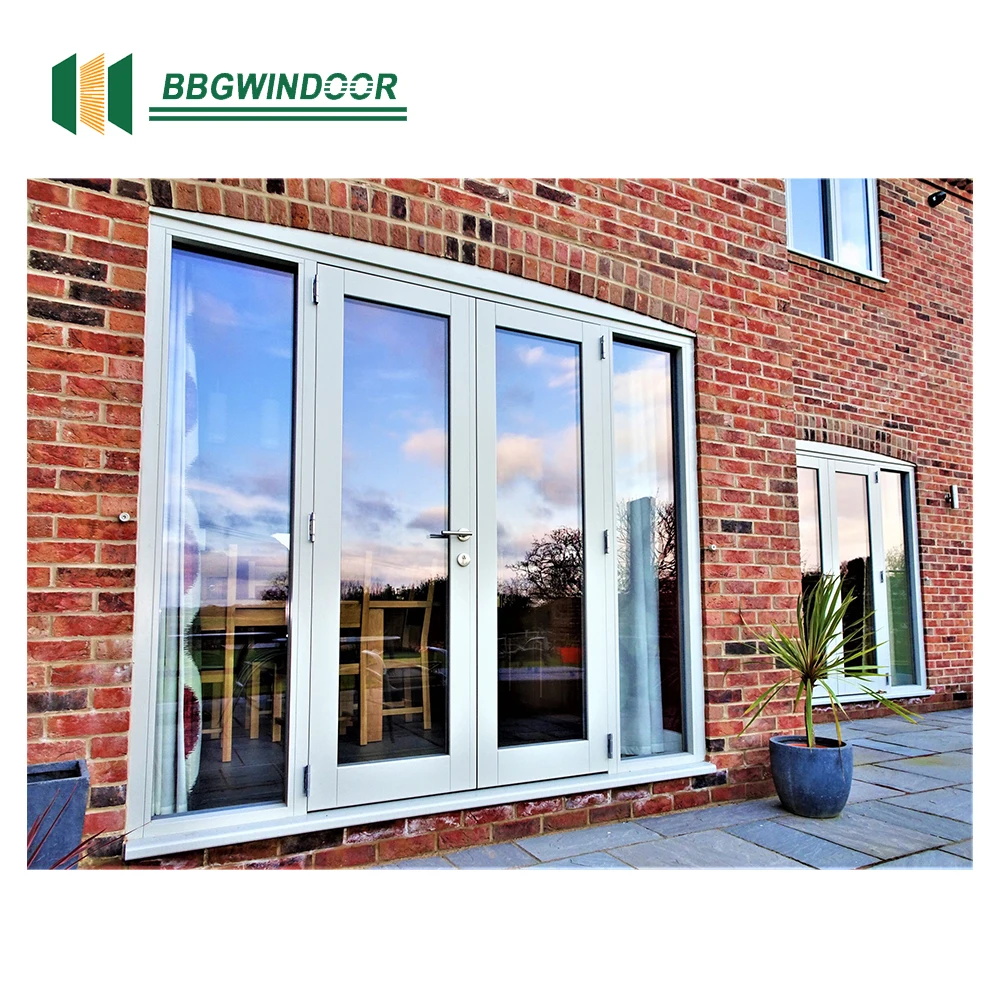 Lukliving австралийская стандартная индивидуальная Звукоизоляционная и теплоизоляционная двойная застекленная простая дизайнерская алюминиевая распашная дверь