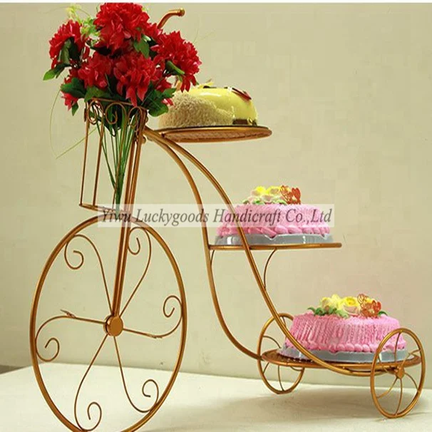 LG20180306-9 Luckygoods Amazon Hot Selling Metal Gold Wedding Cake Stand Cupcake for Wedding Party Birthday Celebration