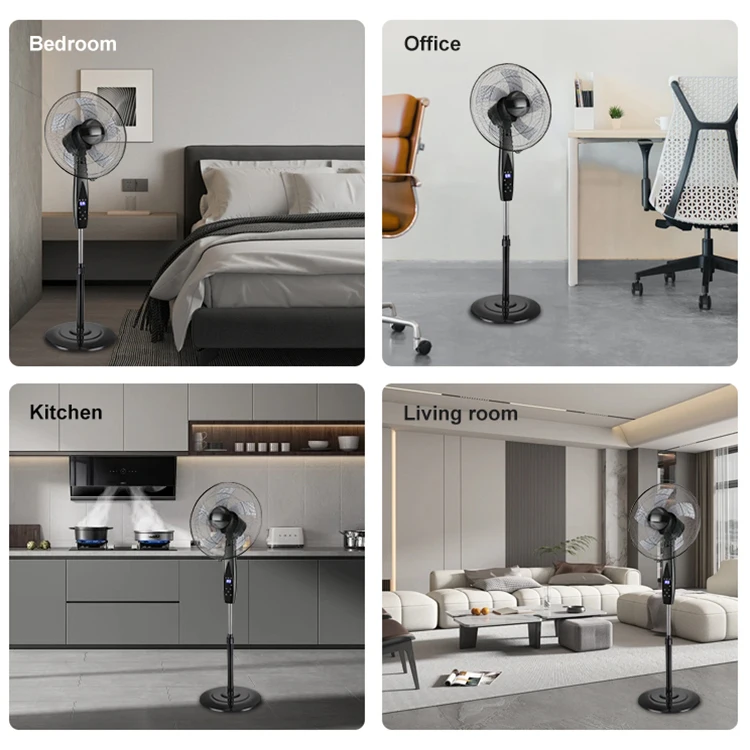 high speed  electric oscillating stand fan price energy-saving with remote for home