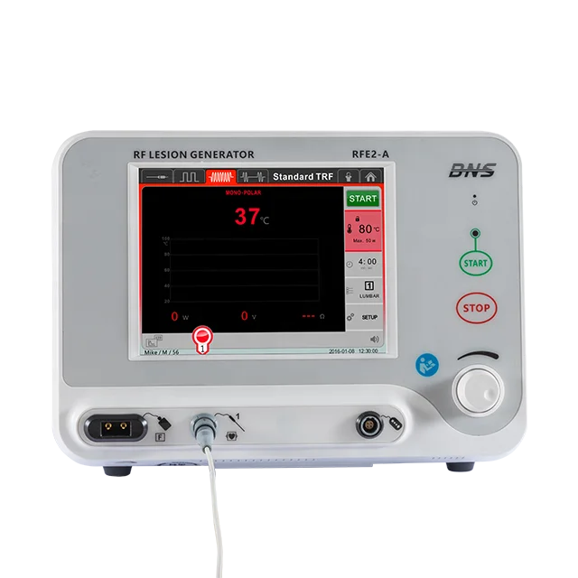 Medical Radiofrequency RF lesion generator for nerve rhizotomy used in Neurosurgery