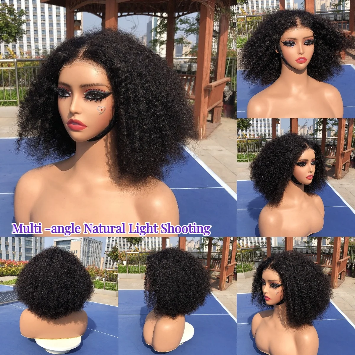Double Drawn Kinky Curl Wigs Human Hair 4x4 5x5 4x6 Full Lace Bob Wig Human Hair Wear & Go Glueless Human Hair Wigs Lace Front