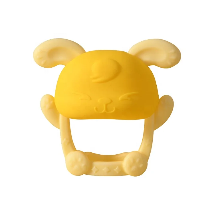 Bunny Ear Teether Wholesale Eco Friendly Food Grade Bpa Free Mimi Mushroom Baby Teether Toy