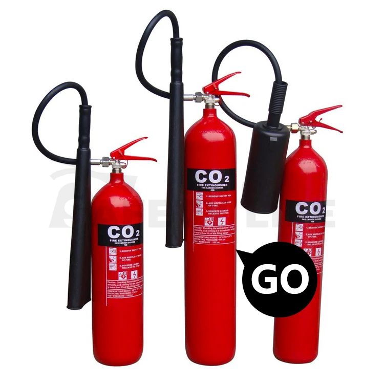 Portable 6kg 2kg co2 fire extinguisher carbon dioxide