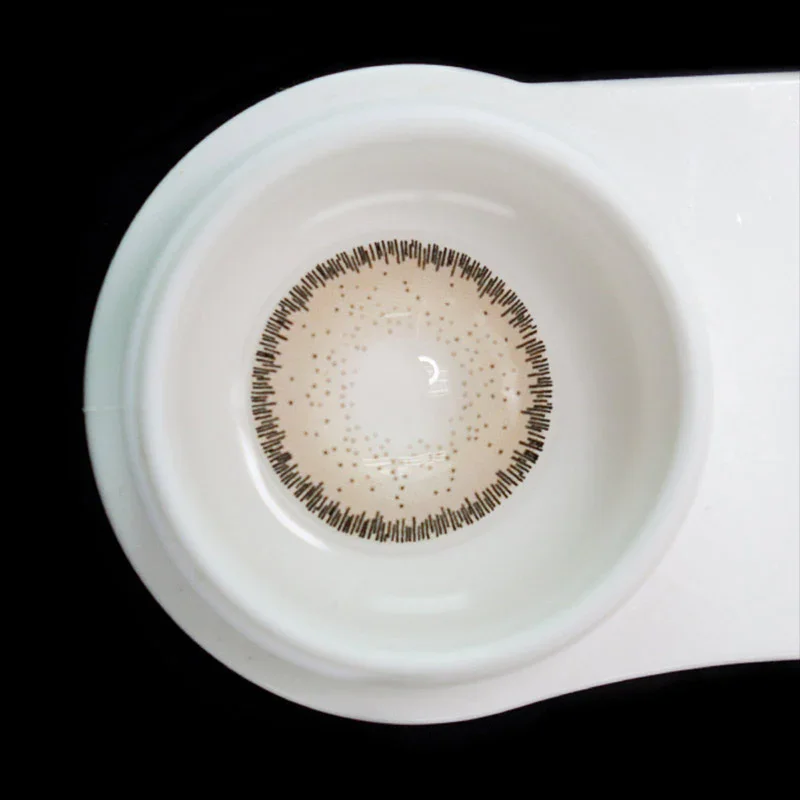 magic walnut  brown colored contact lenses hazel color contact lens eyewear lentes de contacto de color soflen  size 14.5 mm