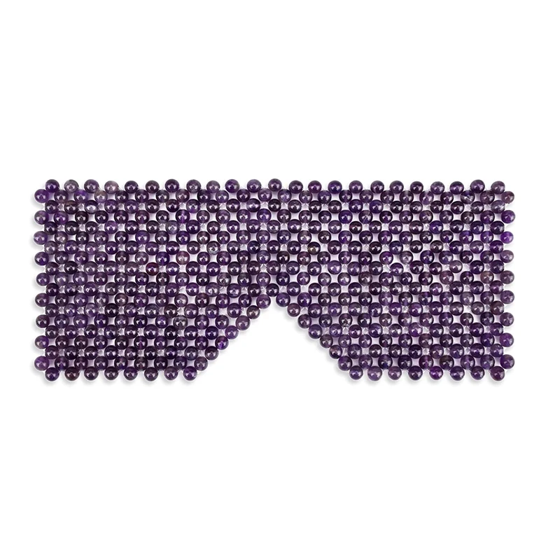 Natural Rose Quartz Facial Eye Mask Health massager spa products mini beauty green jade square eye mask stone eye mask