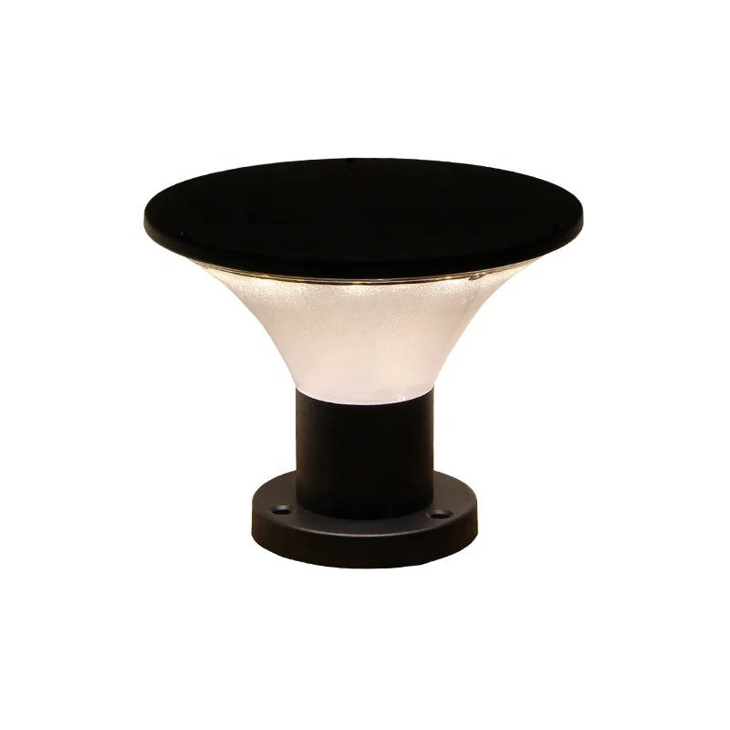 Наружное парковое освещение трех цветов стоячий столб Солнечный светодиодный садовый лампа питания