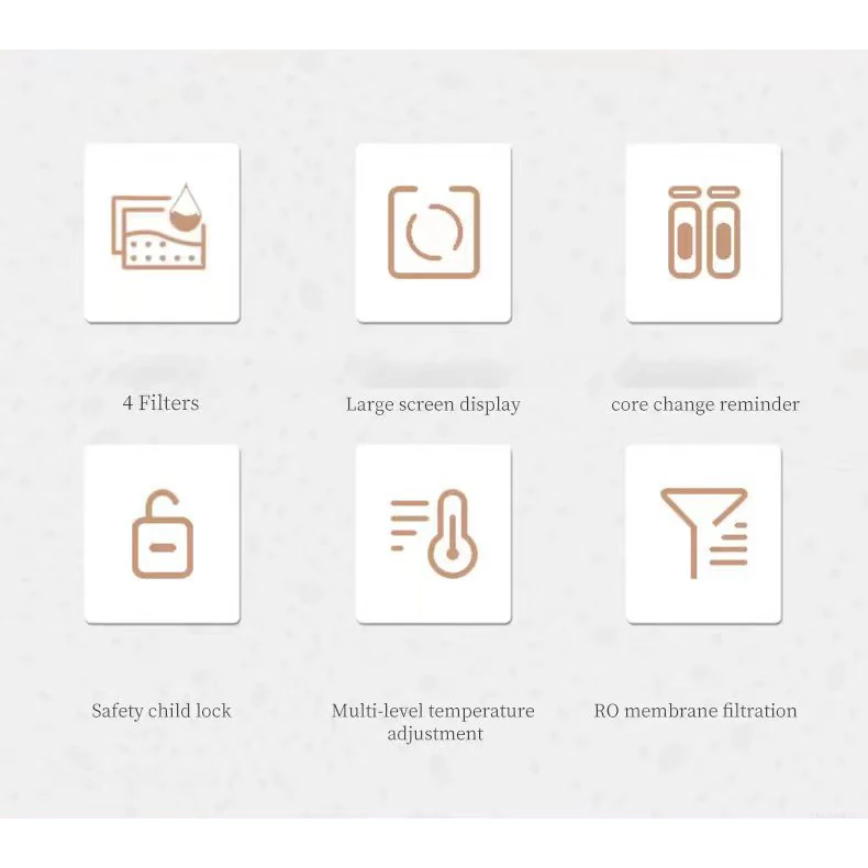 Desktop type installation free RO machine with hot and cold pure water