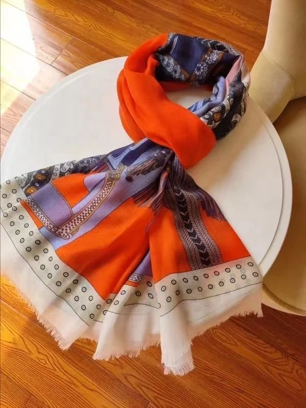 Новое поступление, теплый этнический шарф, жаккардовые шали из чистой пашмины для женщин, зима