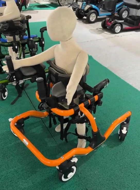 HICOMED Multi-purpose Walker Aid Suitable for SMA DMD and Lower Limb Injury Rehabilitation 90-130cm Cerebral Palsy Children