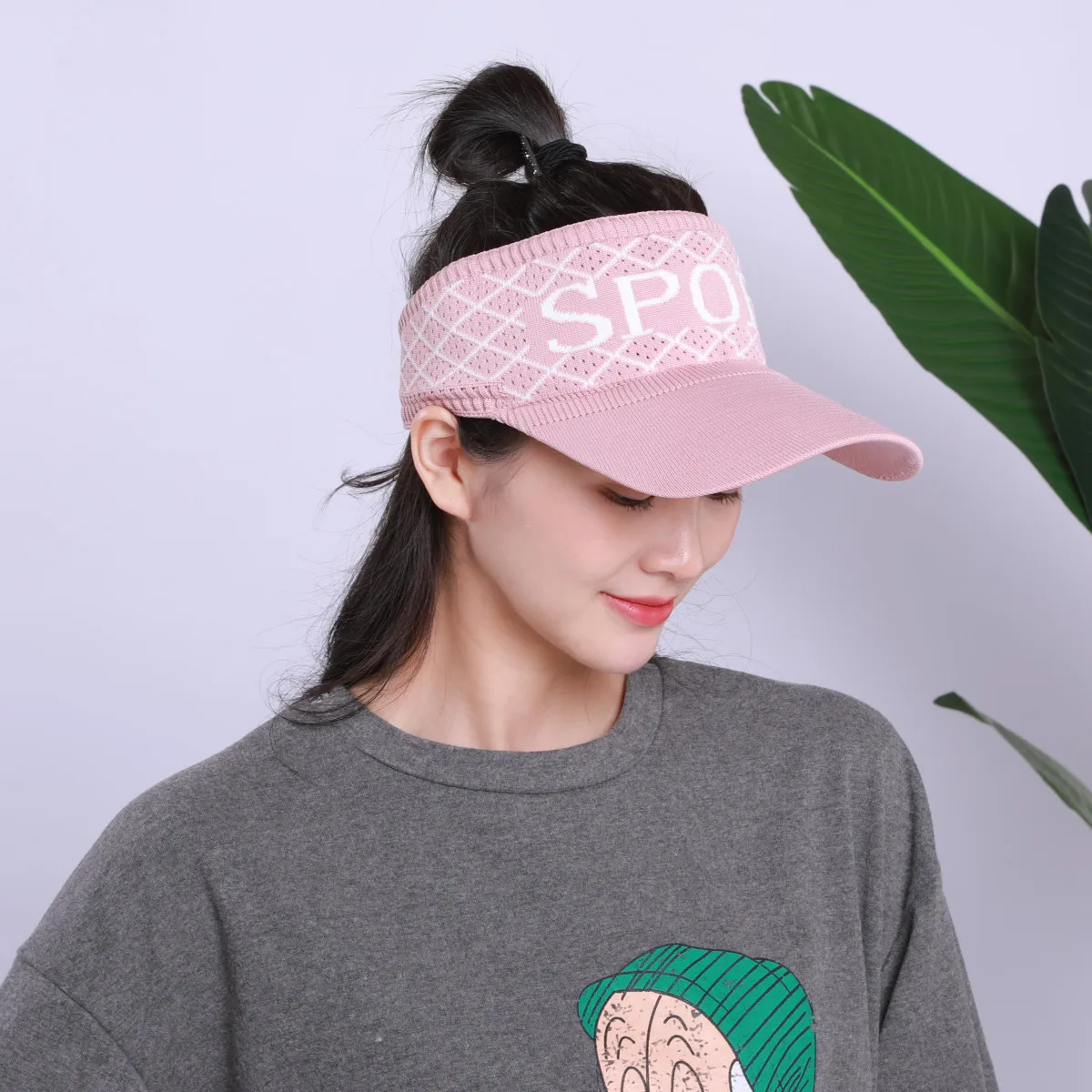 
 Дизайнерская мягкая широкополая Защитная шапка от солнца, спортивная вязаная бейсболка с козырьком от солнца  