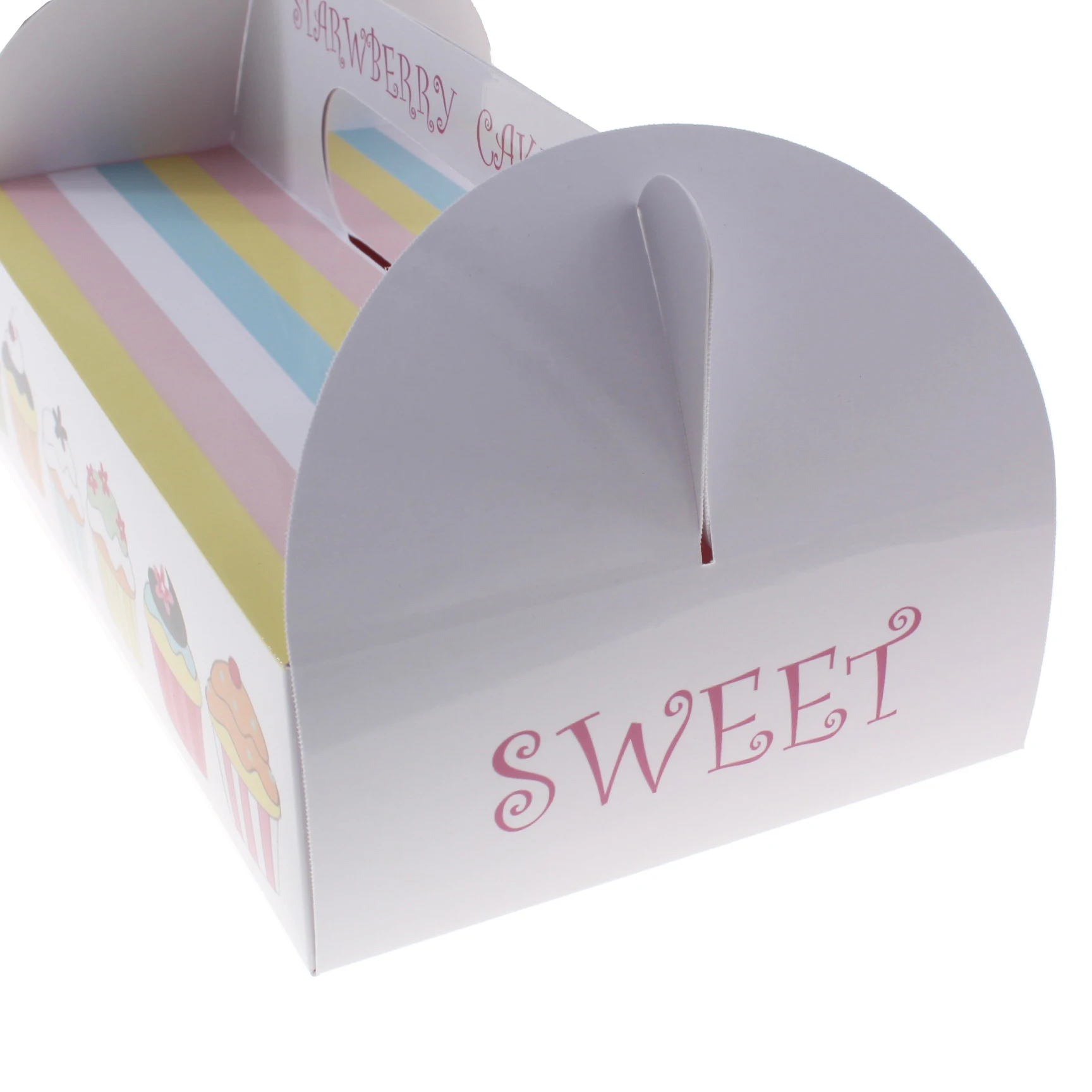 Custom Coated Paper Baking Cake Board Packaging Boxes For Biodegradable Small Cookies Baking Paper Packaging Food Box