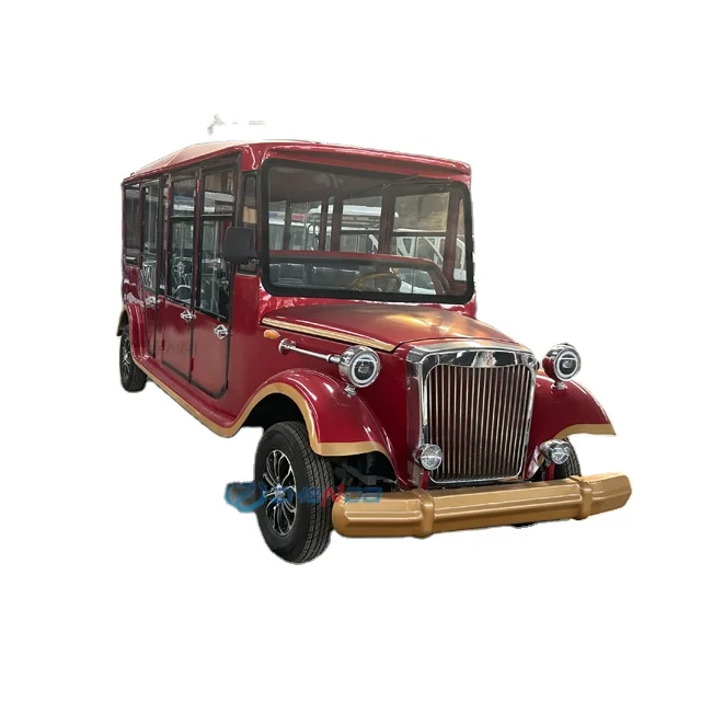 Classic Car Red Sightseeing with AC Resort Amusement Vintage Buggy
