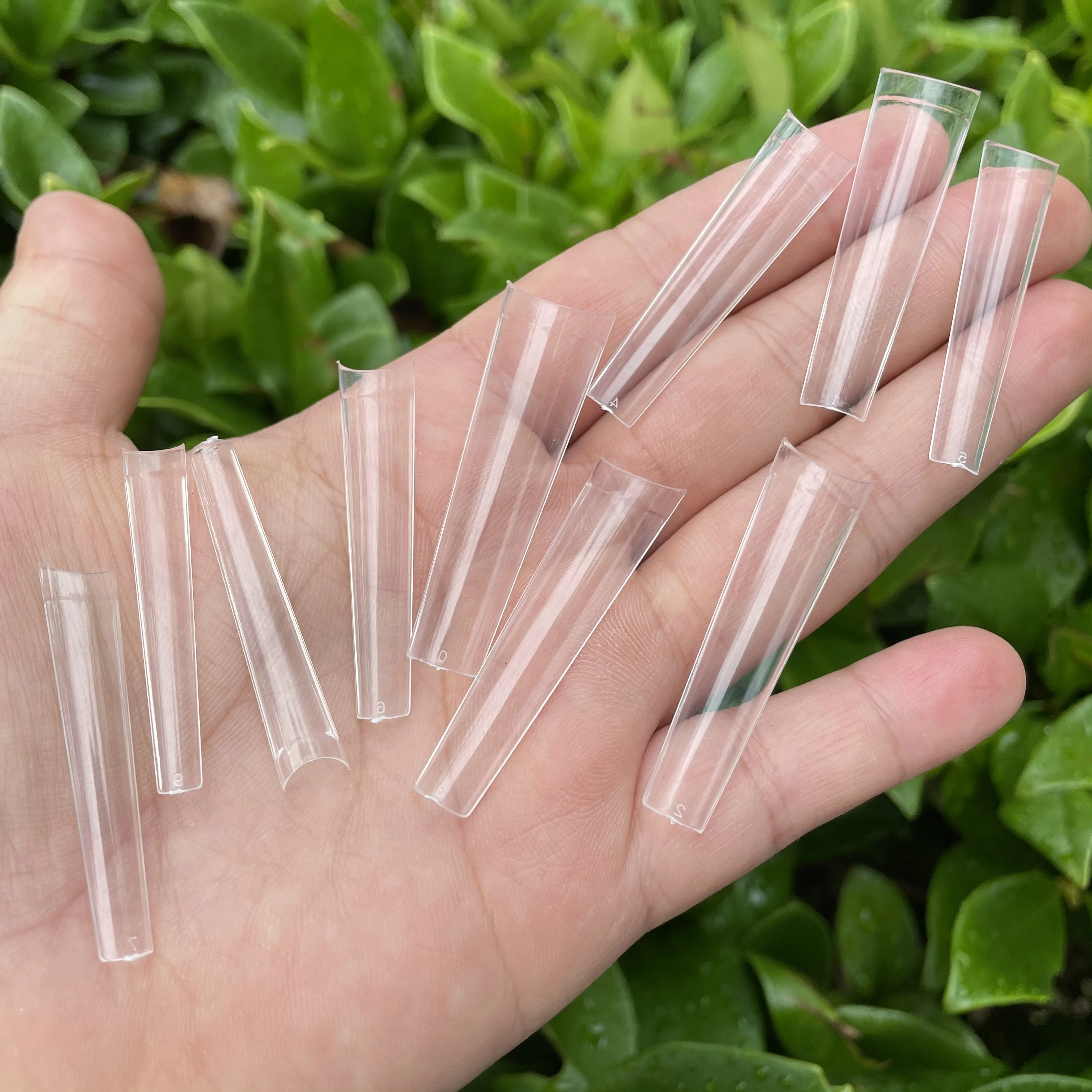 
Xxl Long Coffin Nail Tips No C Curve ABS Tips Newest Xxxl Long Straight Coffin French Nail Art Tips 
