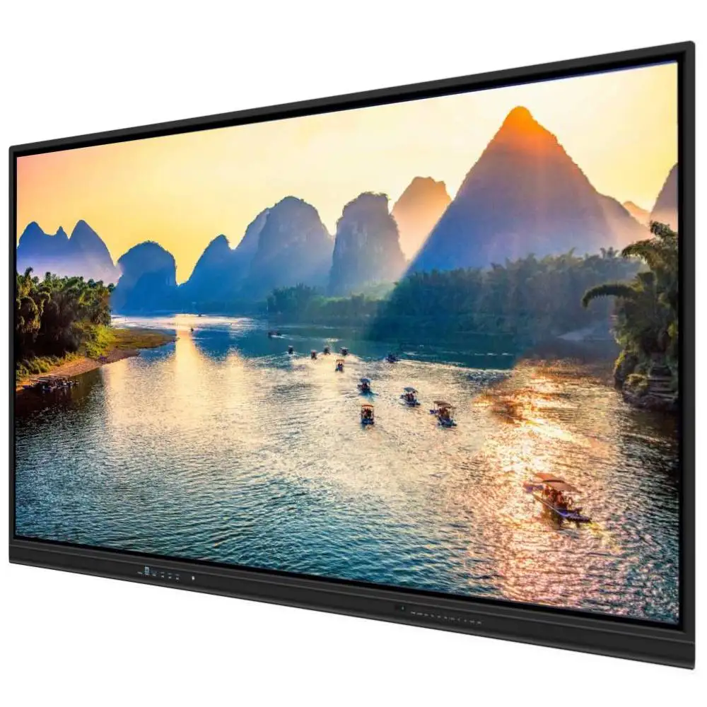 EDLA Google сертифицированный Завод HD 4K высококачественный плоский коммерческий экран светодиодный смарт-телевизор 65 75 86 дюймов цифровая плата для обучения