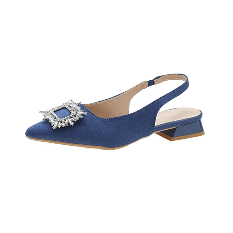 Pointed Toe New Design Soft Genuine Leather Ladies Shoes Flat Casual Fashion Women Flat Sandals