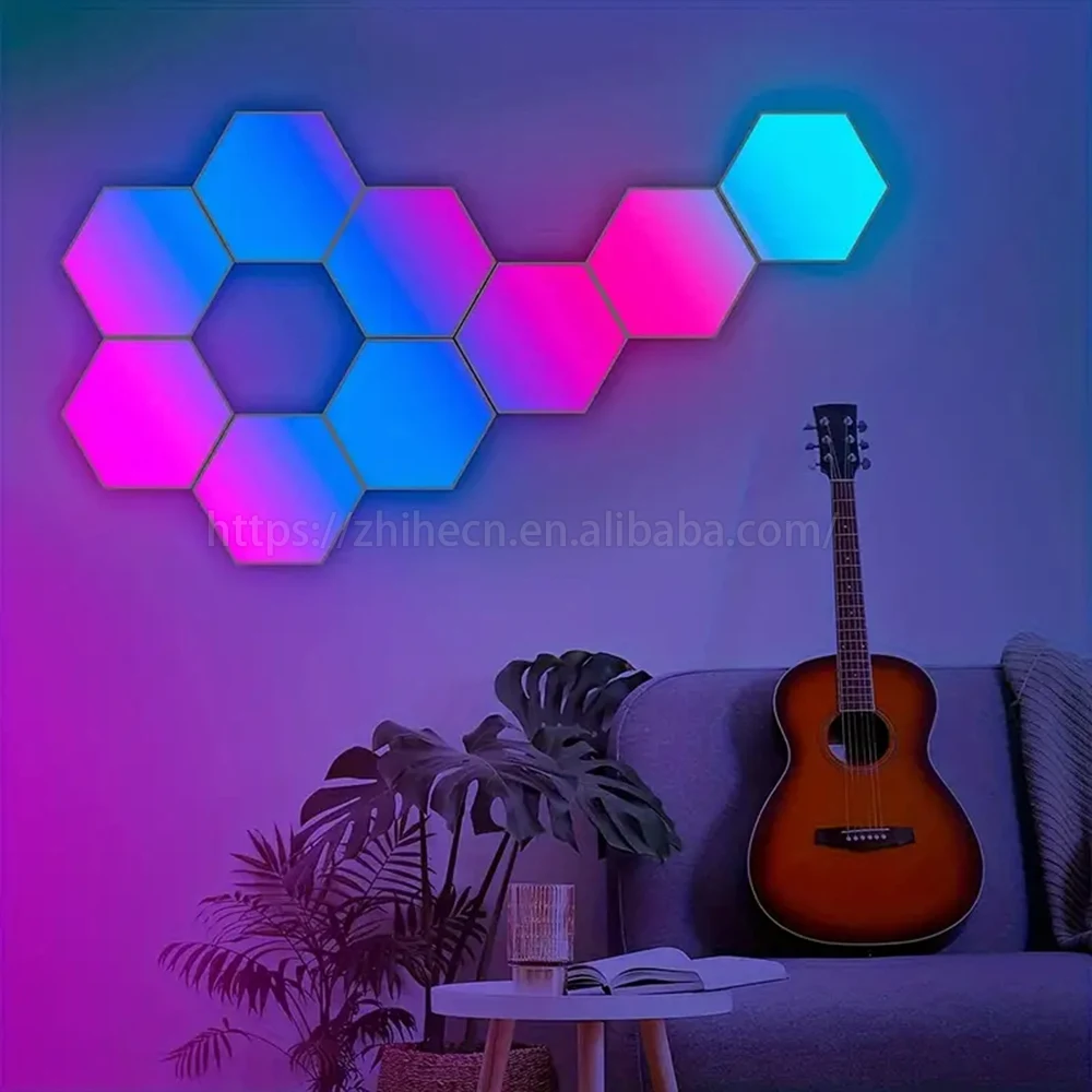 Diy Dimmable RGB Resin USB Rechargeable Remote Controlled Smart Led Night Lights for Wall Decoration Gaming Room Light