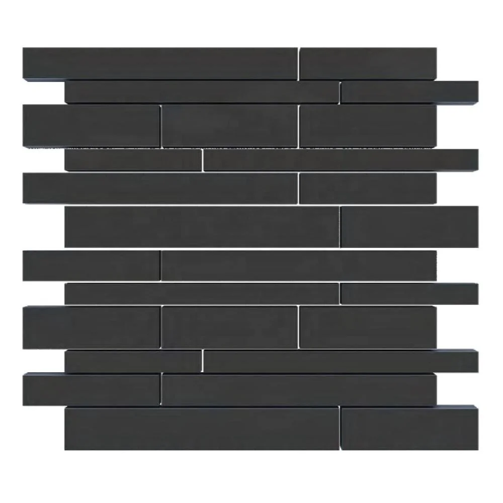 Vistaar Brand 30x30 cm Black Color BackSplash Home Decorative 300x300mm 3D Mosaic Decor Wall Tiles 12x12 for New York USA