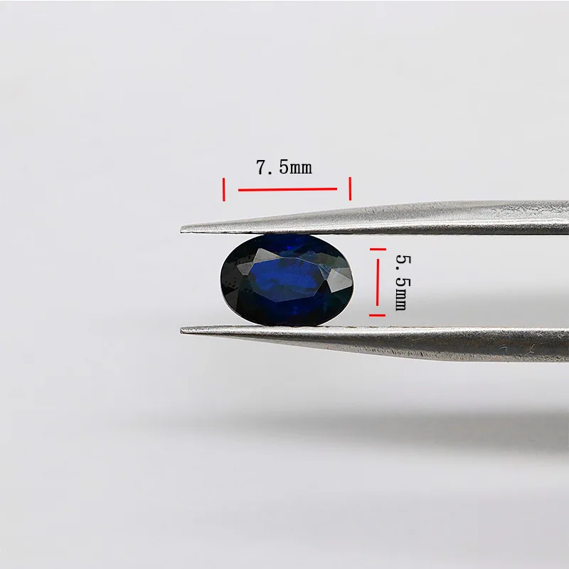 MEDBOO Fine Jewellery Wholesale Oval Cut Solid Real Thailand Natural Blue Sapphire Gems Loose Gemstones For Jewelry Making