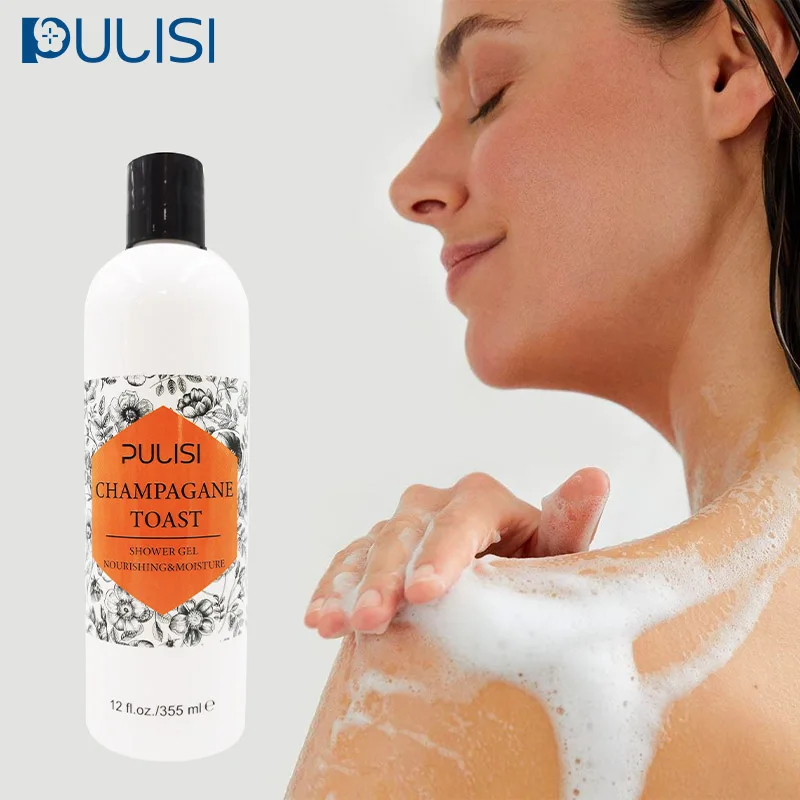 private label natural fragrange body wash gel champagne toast perfume body whitening organic shower gel