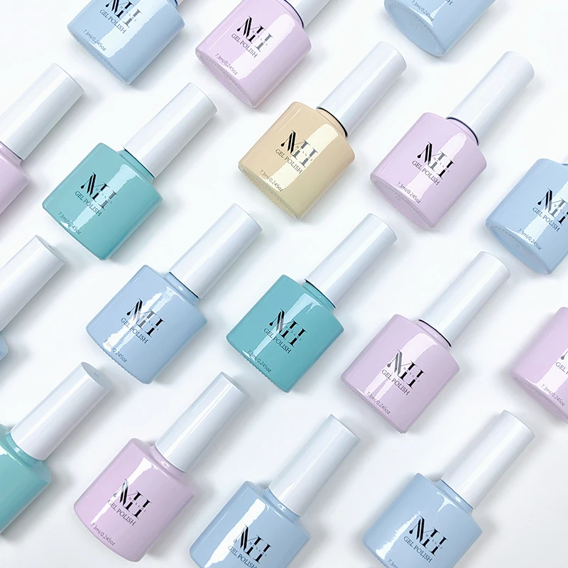 MH Odorless Long Lasting Milky Building Gel Polish Uv Gel Aurora Glitter Gel Builder Acrylic Extension Nail Art Manicure