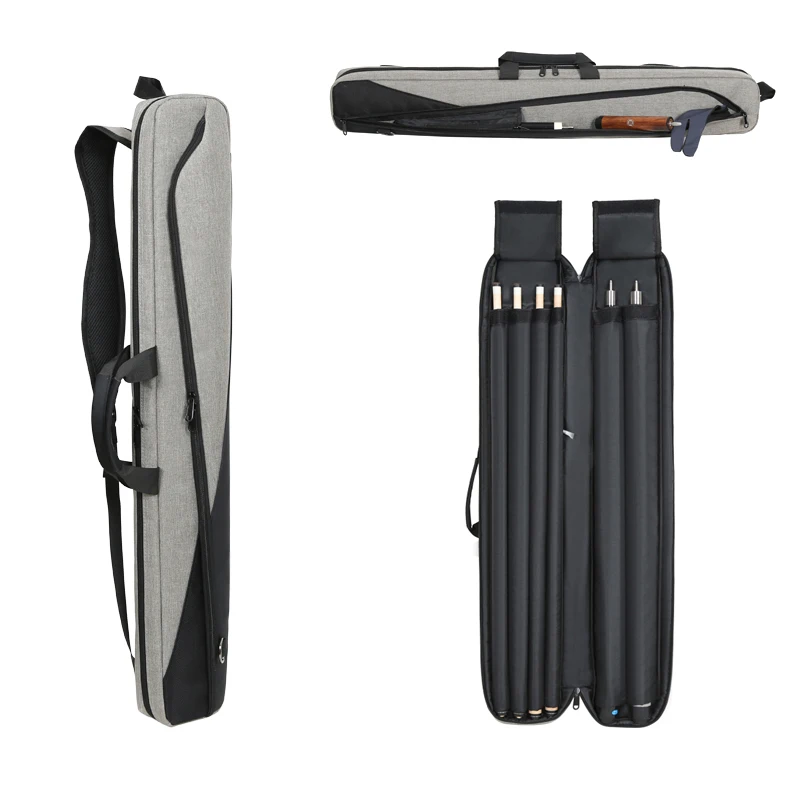 Бильярдный кейс с 6 отверстиями 2 оканца 4 валы бильярдный для бассейна/каромов бильярдного кия большой вместимости Оксфордский холщовый чехол