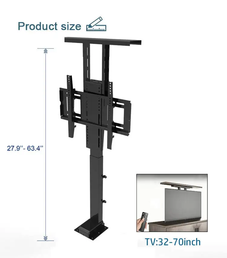 Крытый и открытый беспроводной пульт дистанционного управления Автоматическая регулируемая высота ТВ подъемная платформа подъемный механизм системы