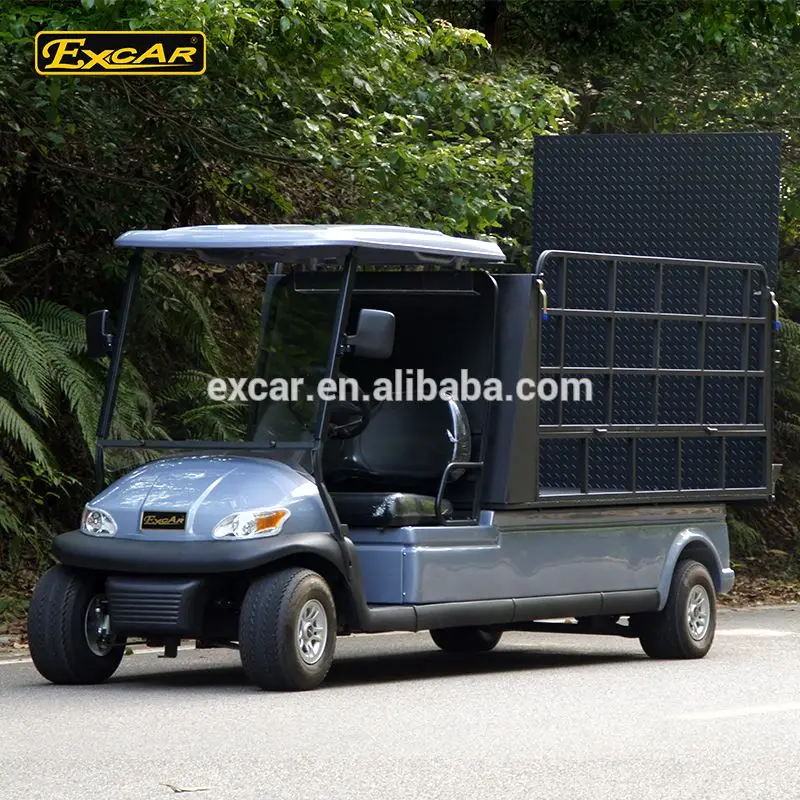 EXCAR Electric utility Cart 48V 2 seats Electric Golf Cart hotel buggy car electric truck