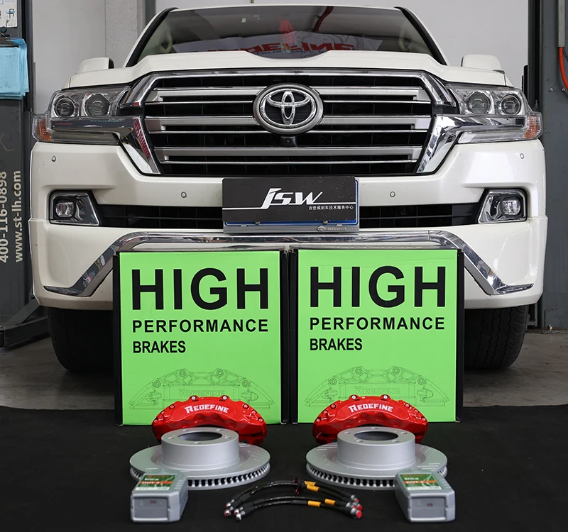 High Performance Manufacturer Caliper Pads Discs 6 Piston Aluminum Front Big Brake Kit for Toyota Land Cruiser LC200