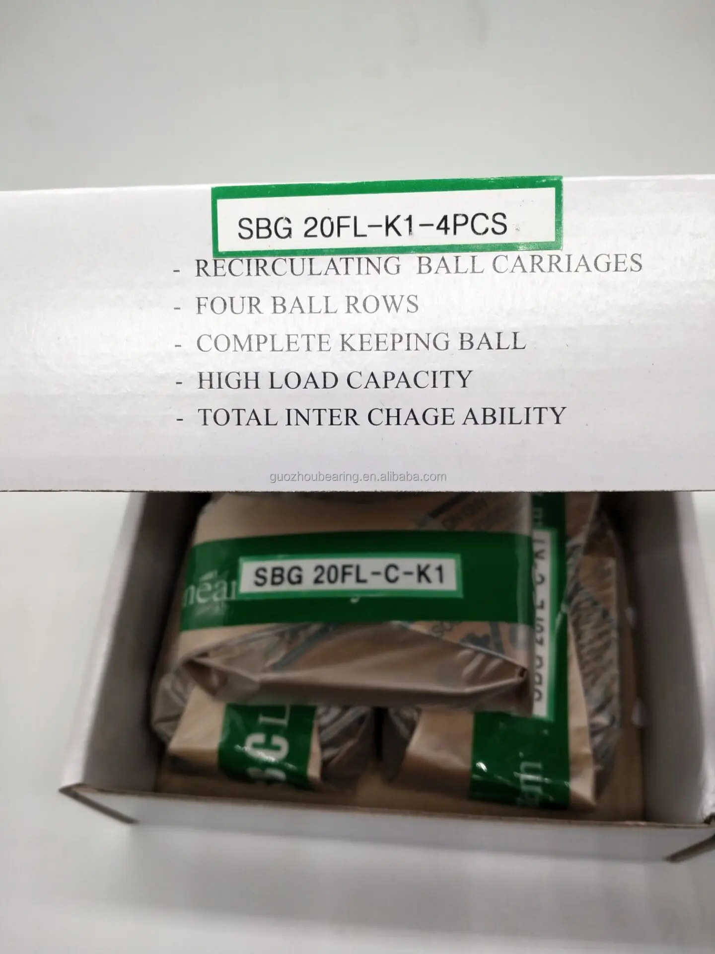 Original Korea SBC Linear Guideway Linear Guide Rail Linear guide carriage SBG20FLL SBG20FLL-K1 SBG20FLL-C-K1