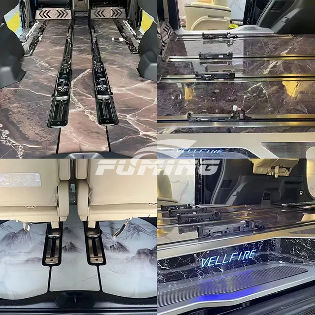 Toyota Alphard Luxury Car Floor Mats Used for Original Track Flooring and Dashboard Made of Aluminium