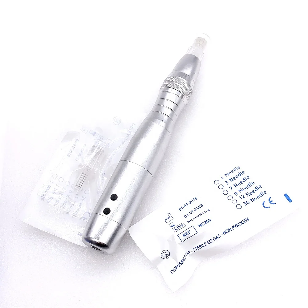 Best prices online shopping rechargeable acne scar removal 12 needles electric led derma pen