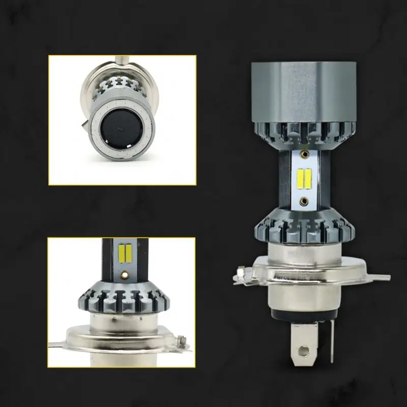Angel Eye Blue High Bight Auto Projector DRL Driving Light White Car H4 Headlight Lights Bulbs Led