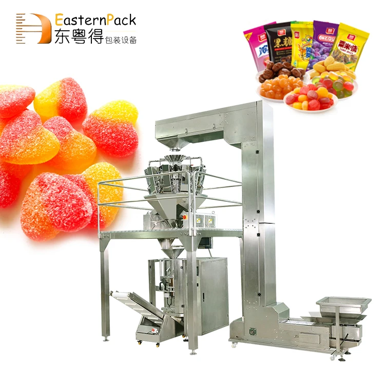 Автоматический вертикальный сахарный мешок для грибов, упаковка для макарон и сыра, рок-конфет, упаковочная машина для жевательной резинки